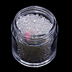 Perlute din sticla pentru unghii 1 - 4mm PR07 de 15gr Albe